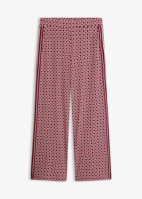 Pantalon en jersey au motif minimaliste, bonprix