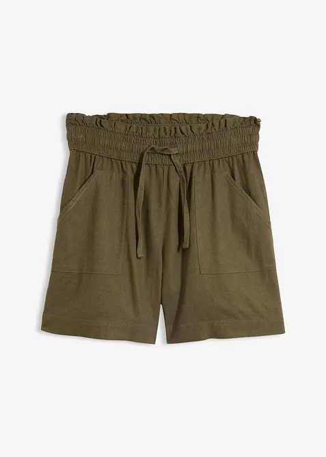 Short en lin m&eacute;lang&eacute;, bonprix