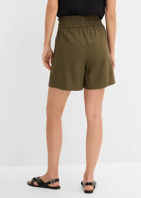 Short en lin m&eacute;lang&eacute;, bonprix