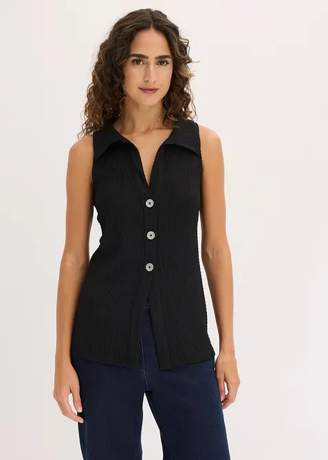 Top en cr&ecirc;pe textur&eacute;, bonprix