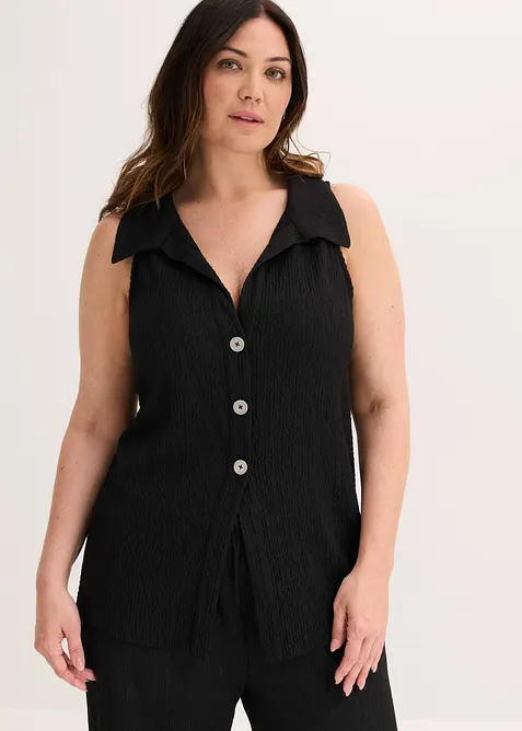 Top en cr&ecirc;pe textur&eacute;, bonprix