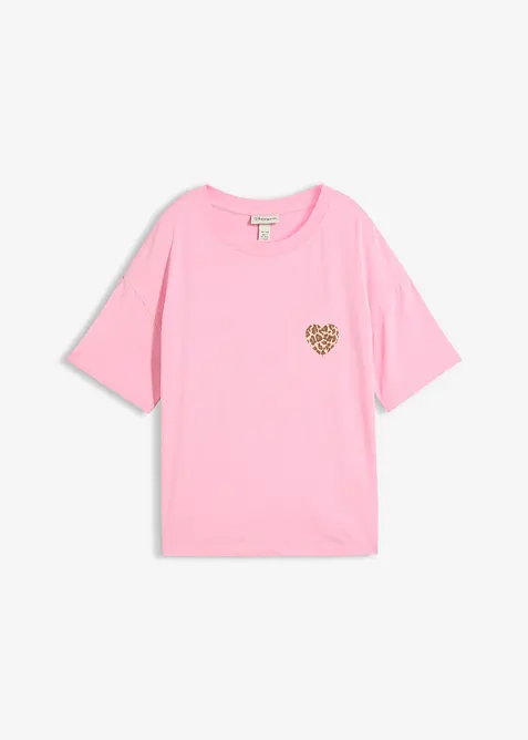 Verk&uuml;rztes Shirt mit &uuml;berschnittener Schulter, bonprix
