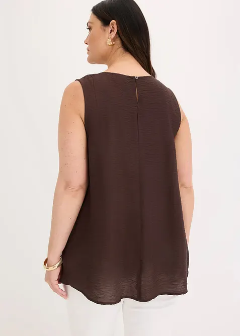 Top fluide sans manches en viscose m&eacute;lang&eacute;e, bonprix