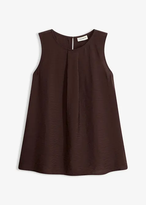 Top fluide sans manches en viscose m&eacute;lang&eacute;e, bonprix