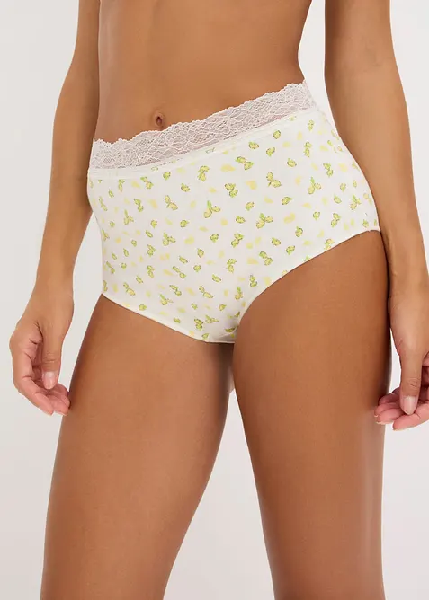 Lot de 4&nbsp;slips taille haute, bonprix