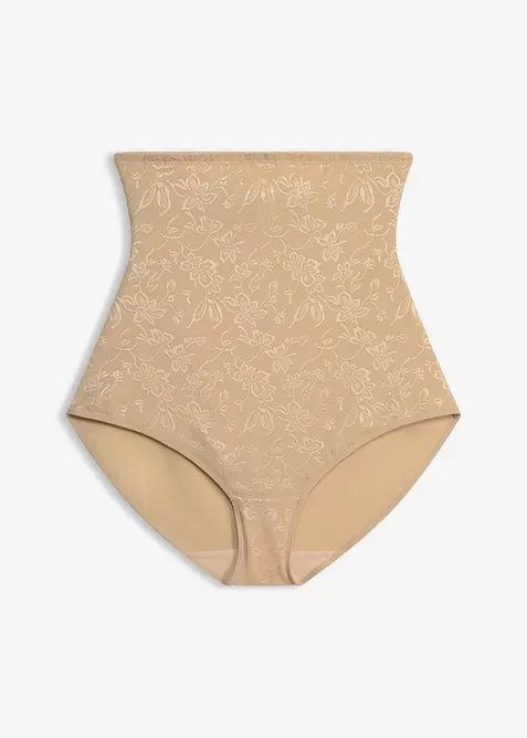 Slip sculptant taille haute en dentelle douce, maintien mod&eacute;r&eacute;, bonprix