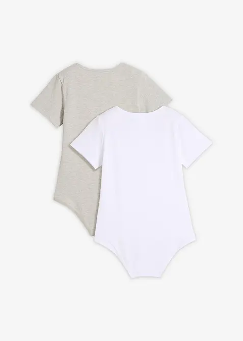 Body mit weicher Baumwolle (2er Pack), bonprix