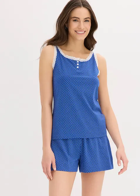 Pyjashort avec dentelle, bonprix