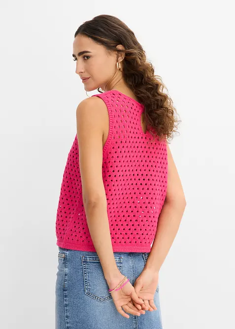 Top en crochet 100% coton, bonprix
