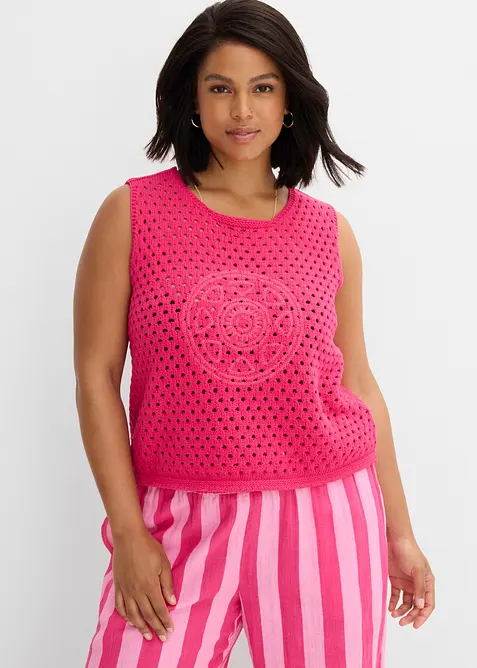 Top en crochet 100% coton, bonprix