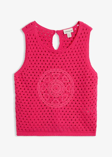 Top en crochet 100% coton, bonprix