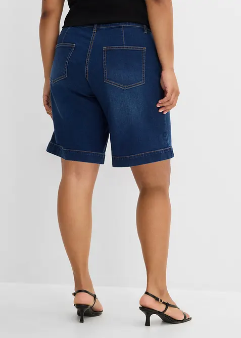 Bermuda en jean, taille mi-haute, bonprix