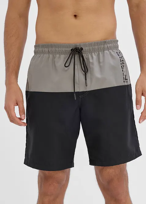 Short de bain motif color-block, bonprix