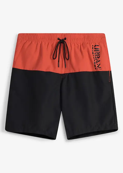 Short de bain motif color-block, bonprix