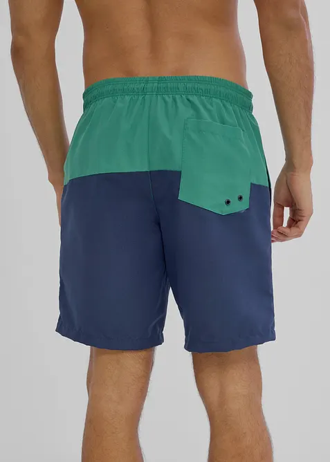 Short de bain motif color-block, bonprix