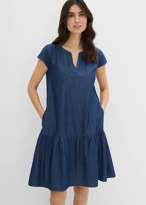 Jeans-Tunika-Kleid aus Baumwolle, bonprix