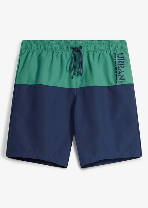Short de bain motif color-block, bonprix