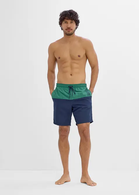 Short de bain motif color-block, bonprix