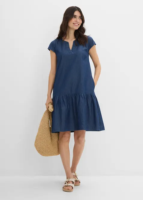 Jeans-Tunika-Kleid aus Baumwolle, bonprix