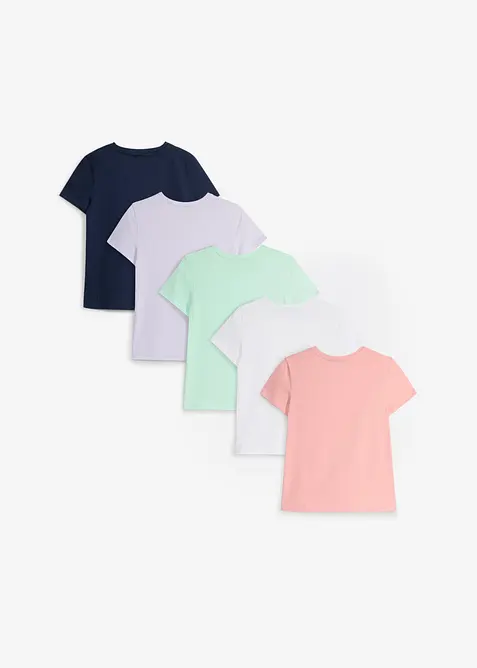 Shirt aus reiner Bio-Baumwolle (5er Pack), bonprix