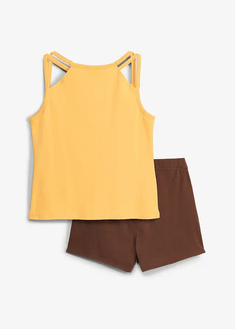 Top und Skorts aus reiner Bio-Baumwolle (2-tlg.Set), bonprix