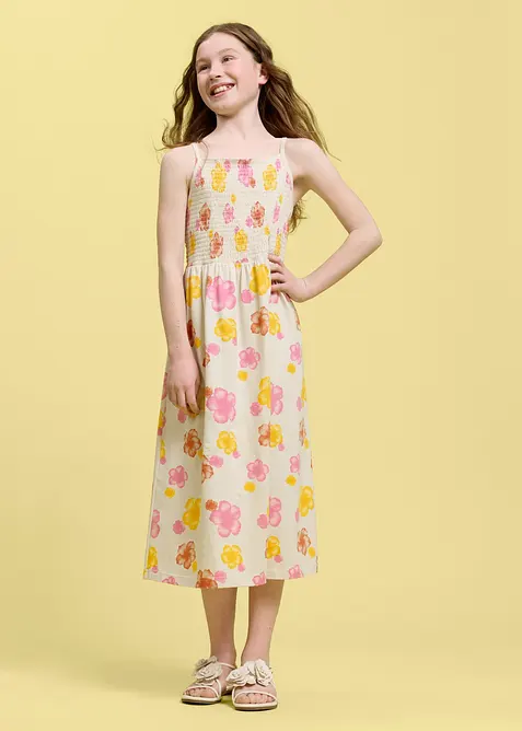 Jerseykleid aus elastischem Bio-Baumwoll-Mix, bonprix