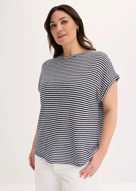 T-shirt en viscose m&eacute;lang&eacute;e, bonprix