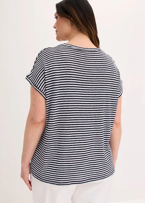 T-shirt en viscose m&eacute;lang&eacute;e, bonprix
