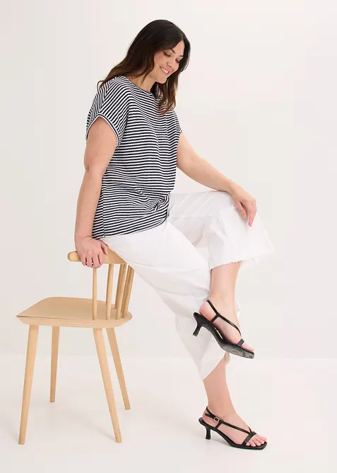 T-shirt en viscose m&eacute;lang&eacute;e, bonprix