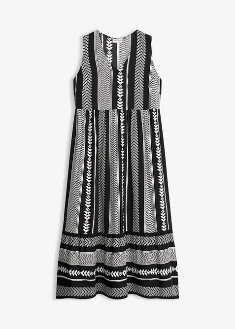 Maxikleid aus flie&szlig;ender Viskose, bonprix