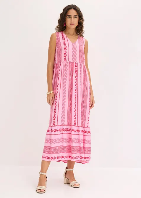 Maxikleid aus flie&szlig;ender Viskose, bonprix