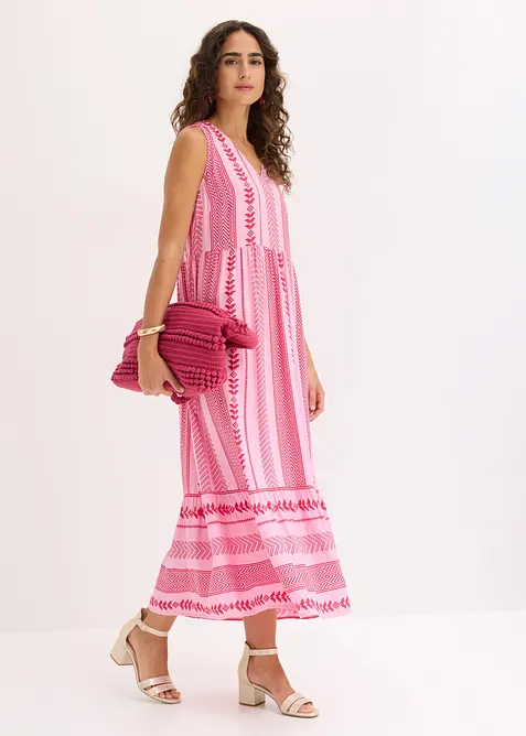 Maxikleid aus flie&szlig;ender Viskose, bonprix