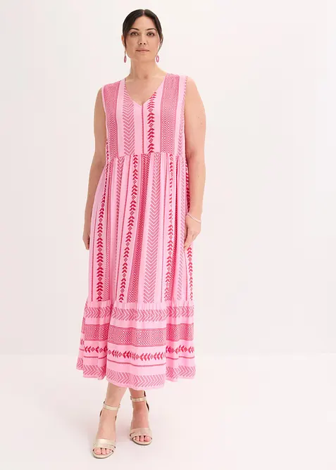 Maxikleid aus flie&szlig;ender Viskose, bonprix