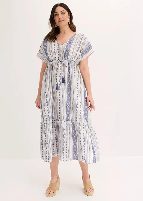 Midikleid aus Baumwoll-Mix, bonprix
