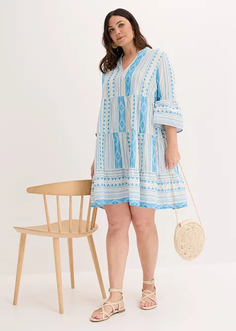 Tunika-Kleid aus Baumwoll-Mix, bonprix