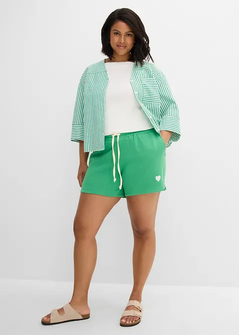 Short sweat 100% coton, bonprix