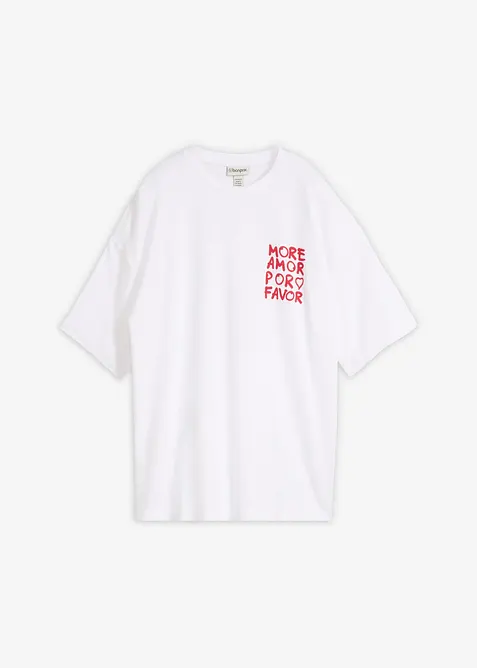 T-shirt oversize 100% coton, bonprix