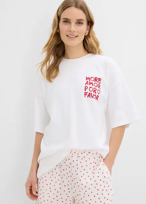 T-shirt oversize 100% coton, bonprix