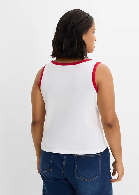 Top c&ocirc;tel&eacute; 100% coton, bonprix