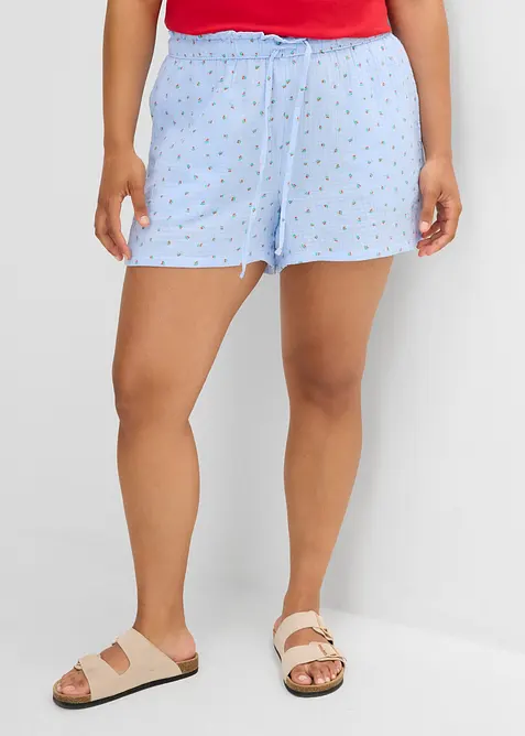 Schlupf-Shorts aus luftigem Musselin, bonprix