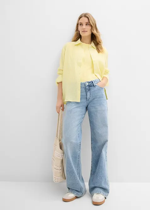 Chemise l&eacute;g&egrave;re en gaze de coton, bonprix