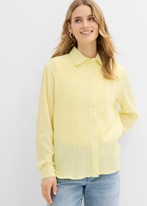 Chemise l&eacute;g&egrave;re en gaze de coton, bonprix