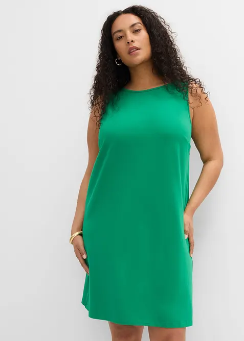 Jerseykleid aus elastischen Bio-Baumwoll-Mix, bonprix