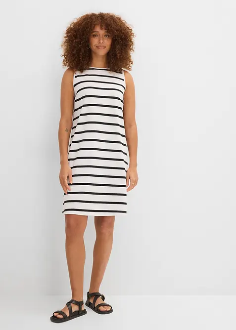 Jerseykleid aus elastischen Bio-Baumwoll-Mix, bonprix