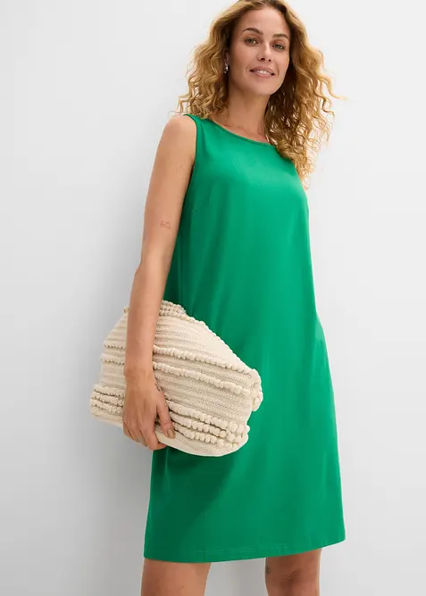 Jerseykleid aus elastischen Bio-Baumwoll-Mix, bonprix