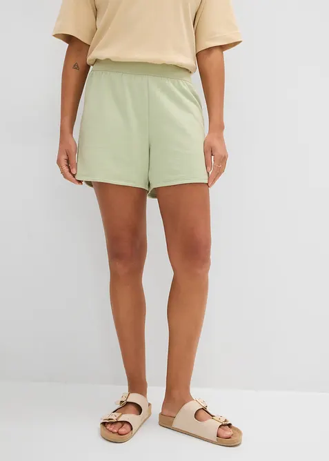Sweat-Shorts mit abgerundetem Saum, bonprix