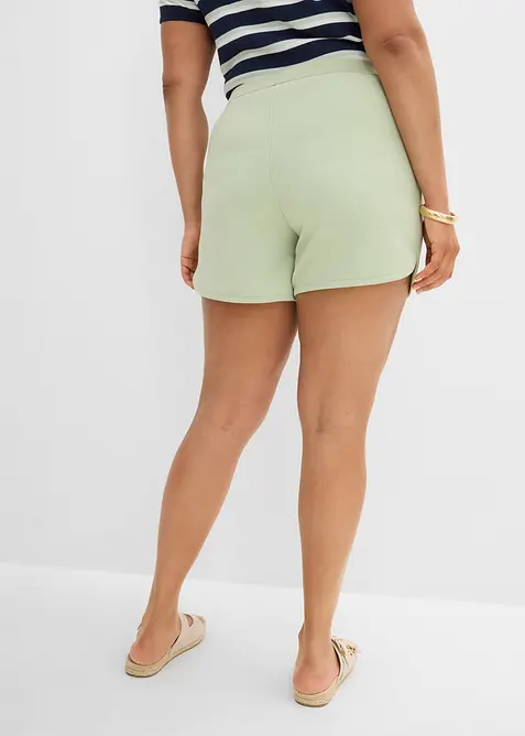 Short sweat &agrave; base arrondie, bonprix