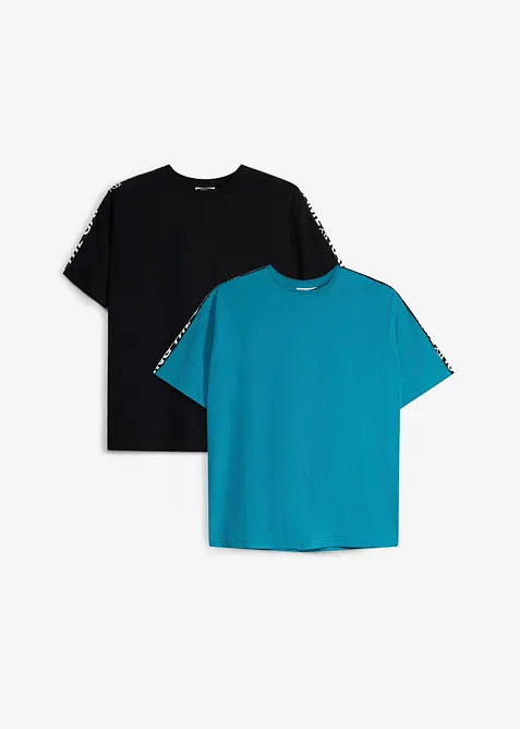 T-Shirt aus reiner Bio Baumwolle (2er Pack), bonprix