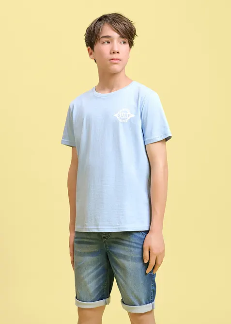 T-Shirt mit R&uuml;ckendruck aus reiner Bio Baumwolle, bonprix