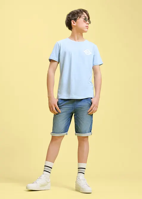 T-Shirt mit R&uuml;ckendruck aus reiner Bio Baumwolle, bonprix